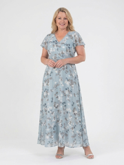 Amelie | Florales Chiffon-Maxikleid