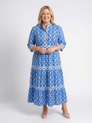 Ella | Midikleid mit Kettenmuster