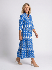 Ella | Midikleid mit Kettenmuster