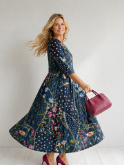 Johanna | Florales Midikleid