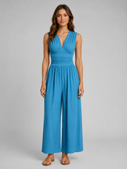 Mia | Sleeveless Wide-Leg Jumpsuit
