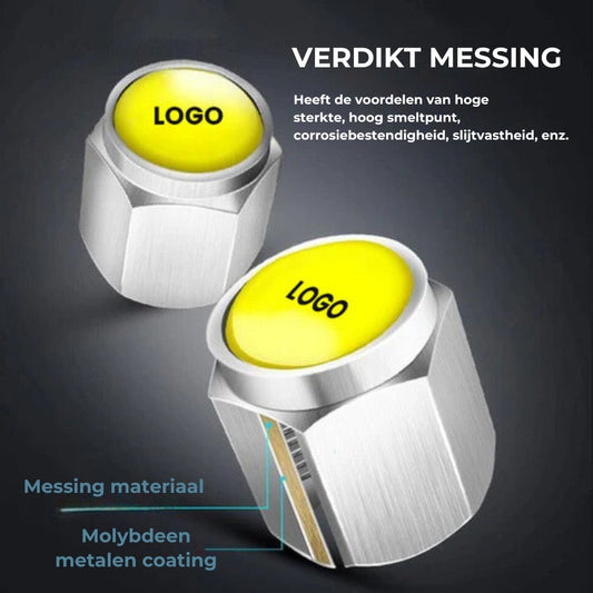 Autobanden Ventieldopjes set (4 stuks)