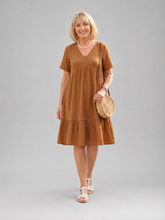 Delphinia | Gewebtes Midikleid