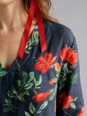Hildegard | Florales Midikleid