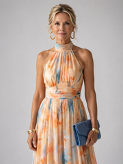 Antonia | Weiches Neckholder-Midikleid