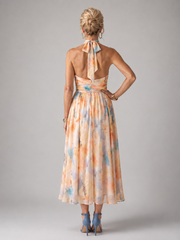 Antonia | Weiches Neckholder-Midikleid