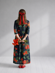 Hildegard | Florales Midikleid