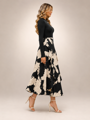 Isolde | Midikleid im Colour-Blocking-Design
