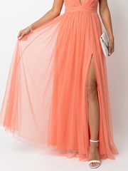 Lina Plissiertes Maxikleid – Ansicht 01
