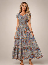 Ottilie | Boho-Maxikleid mit Paisley-Patchwork-Print