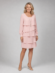 Bärbel | Gestuftes Midikleid