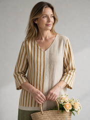 Christa | Striped Midi Dress