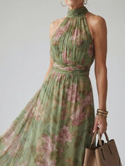 Paula | Midikleid mit gerafftem Neckholder