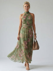 Paula | Midikleid mit gerafftem Neckholder