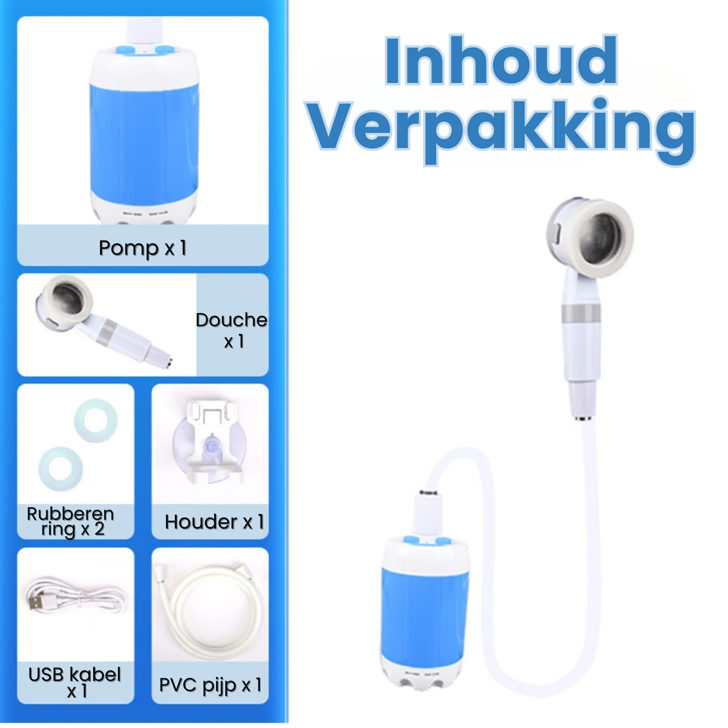 Draagbare handdouche