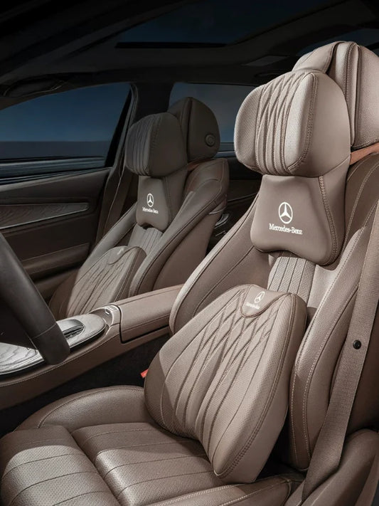 Nappa-leer Kussen Set | 5D Omhulsel | Memory Schaum