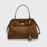 Annika | Elegante Schultertasche in Wildleder-Optik – Ansicht 01