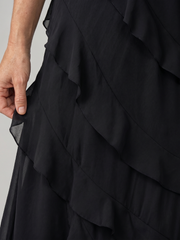 Edda | Maxikleid mit gestuften Volants – Ansicht 01