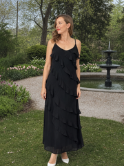 Edda | Maxikleid mit gestuften Volants – Ansicht 01