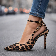 Ernestine | Spitze Stiletto-Pumps mit Knöchelriemen – Ansicht 09