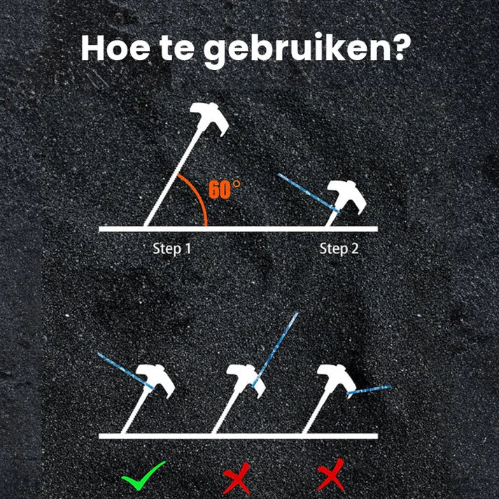 Inschroefbare Tentstaken (4st.)