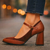 Felizitas | Mary-Jane-Pumps mit Blockabsatz & Riemen – Ansicht 02