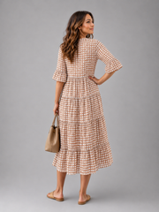 Sabine | Midikleid mit Tupfenmuster