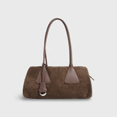 Henriette | Echtleder-Schultertasche in Wildleder-Optik – Ansicht 01