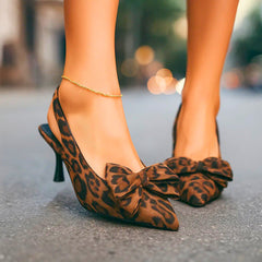 Hermine | Slingback-Sandalette mit Leopardmuster & Schleife – Ansicht 04