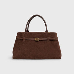 Mathilda | Strukturierte Handtasche in Wildleder-Optik