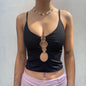 Women Casual Vest Short Crop Top Streetwear Female Knitting Tops Y2K Party Club Shirts