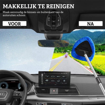 Autoruitenschoonmaakset – Uitschuifbaar &amp; 180° Draaibaar 