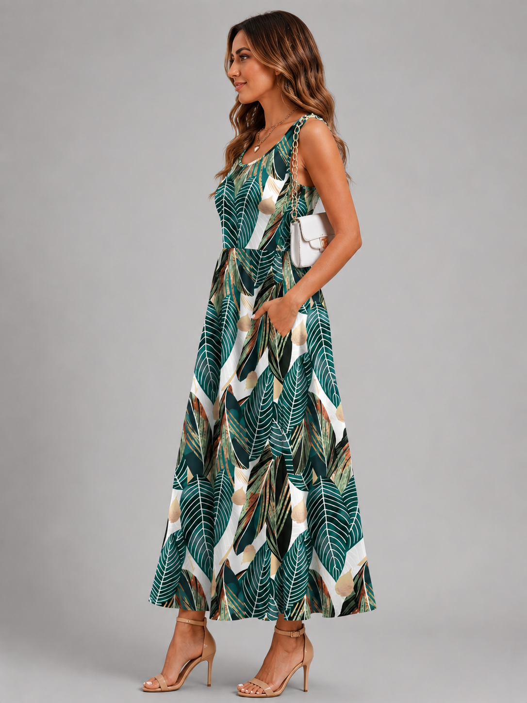 Franziska | Boho-Midikleid mit Neckholder