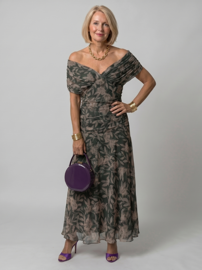 Silke | Off-Shoulder Midikleid