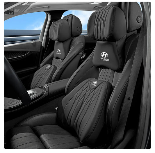 Nappa-leer Kussen Set | 5D Omhulsel | Memory Schaum