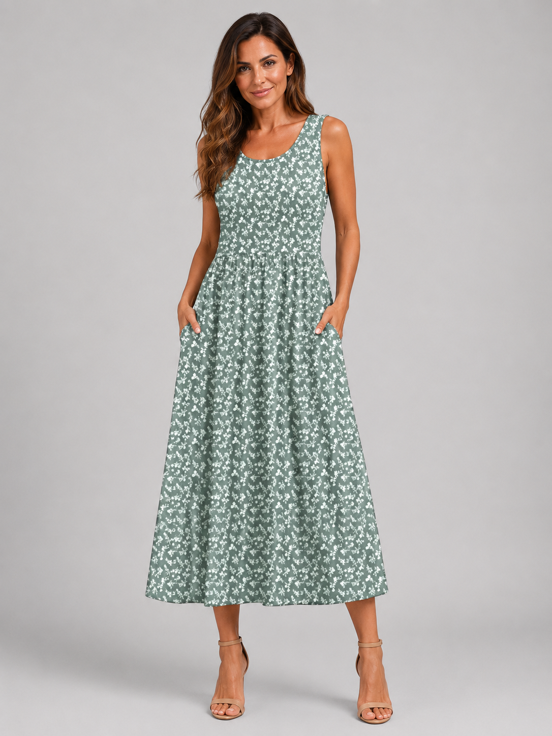 Franziska | Boho-Midikleid mit Neckholder