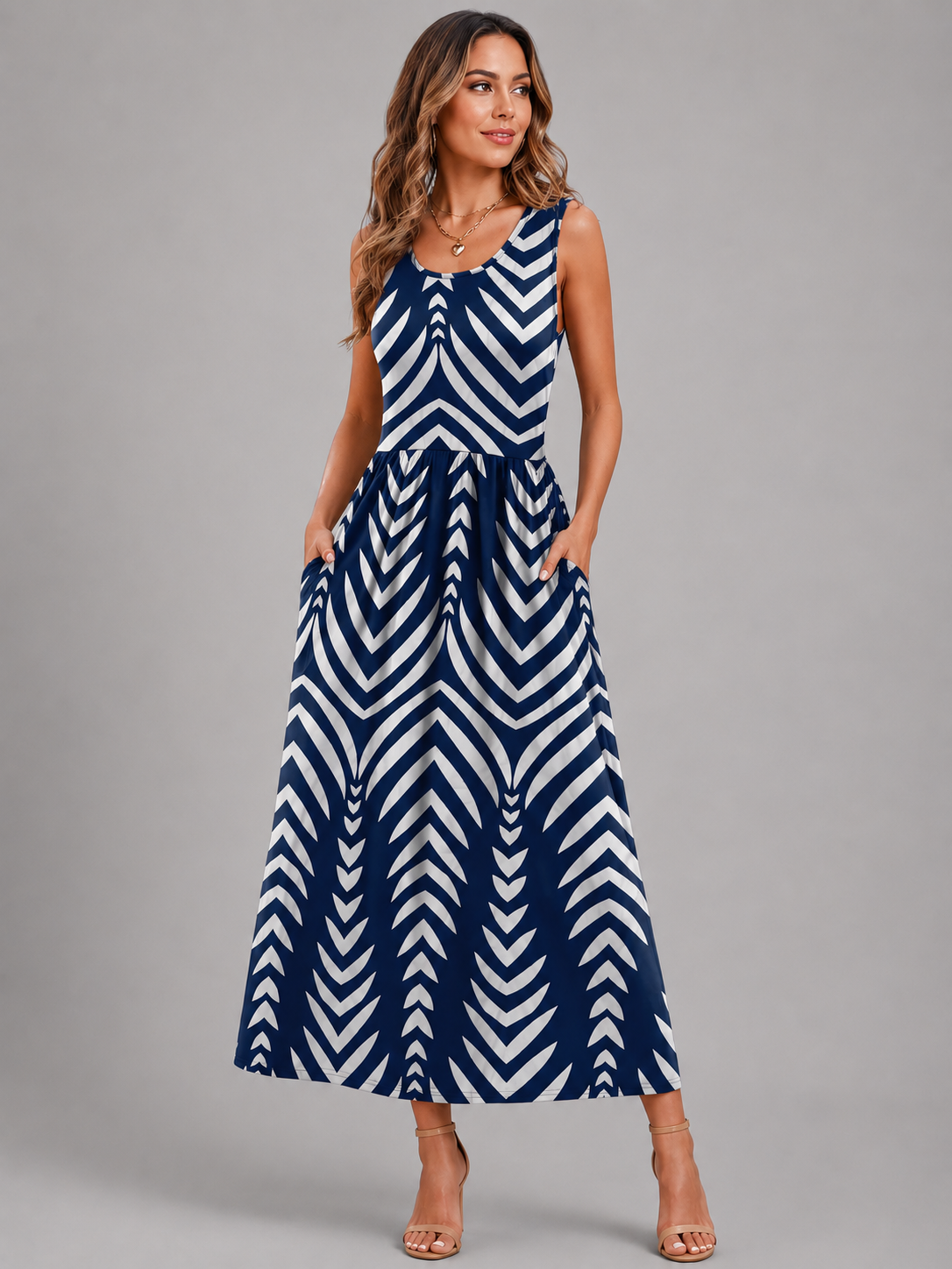 Franziska | Boho-Midikleid mit Neckholder