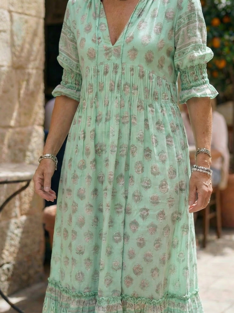 Maren | Garten-Midikleid