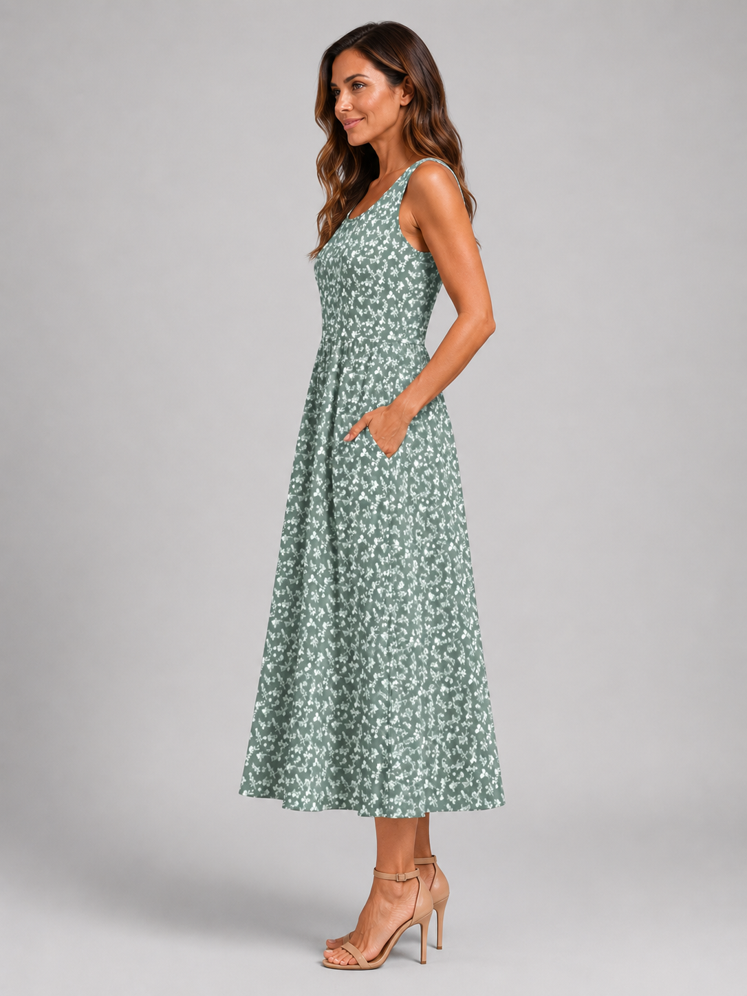 Franziska | Boho-Midikleid mit Neckholder