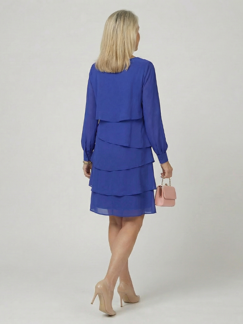 Bärbel | Gestuftes Midikleid
