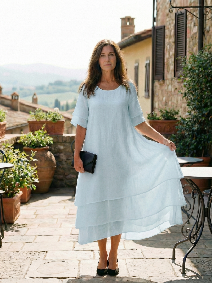Belen | Gestuftes Midikleid