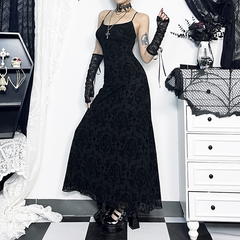 New Girls Hip Wrap Dress Dark Style Personality Cross Sexy Midi Dress