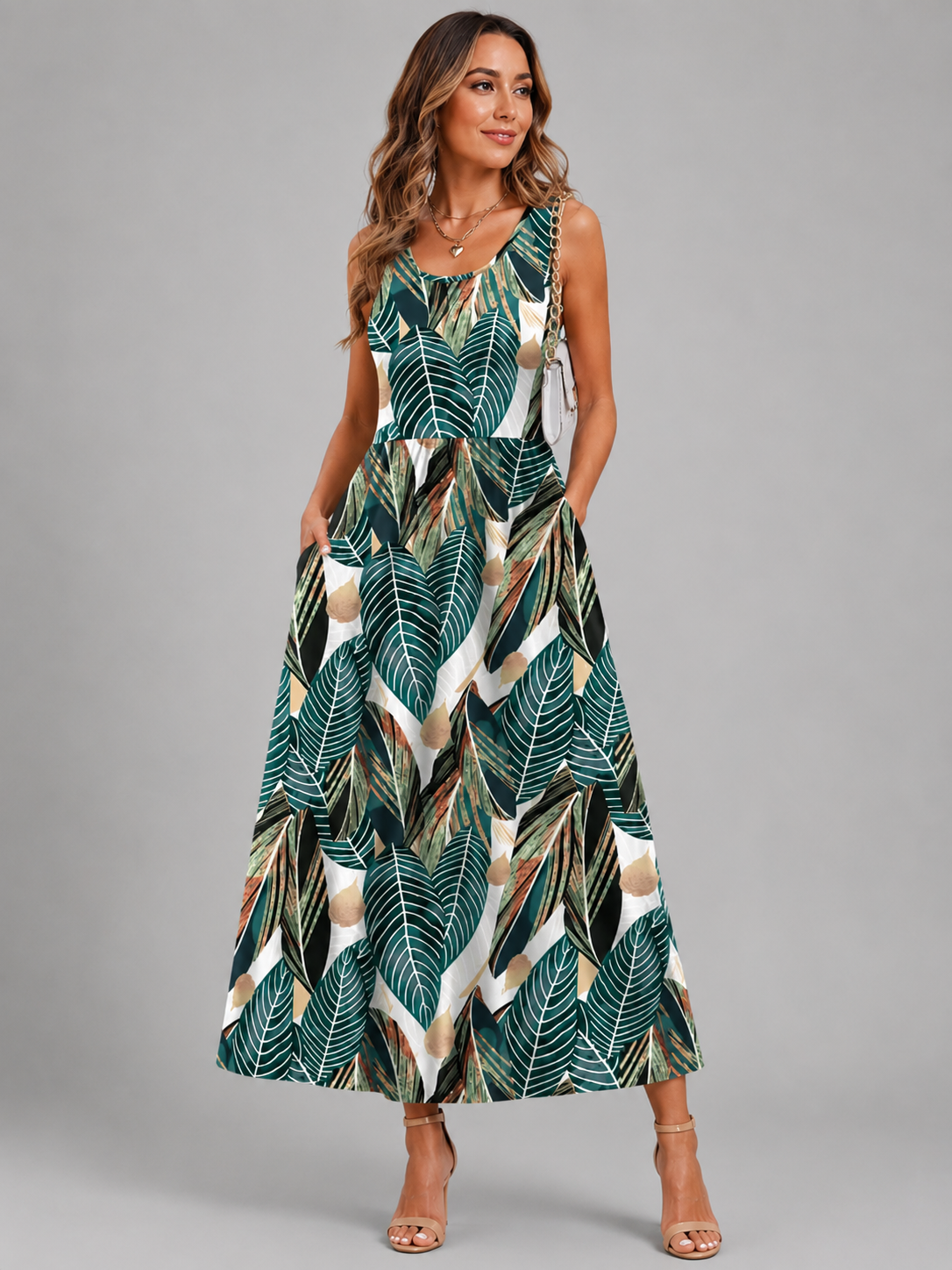 Franziska | Boho-Midikleid mit Neckholder