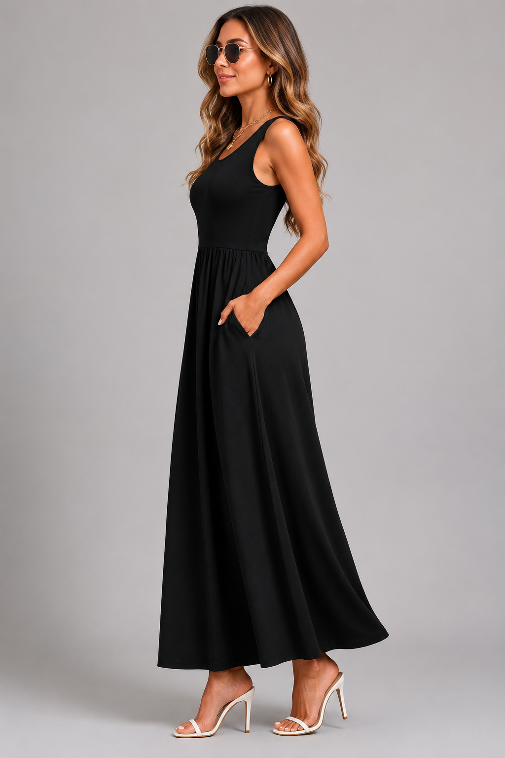 Franziska | Boho-Midikleid mit Neckholder