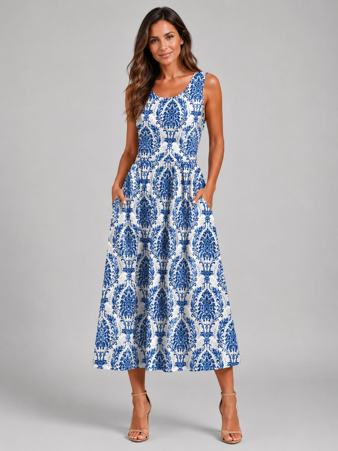 Franziska | Boho-Midikleid mit Neckholder