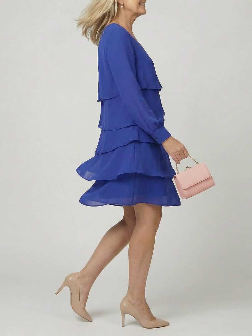 Bärbel | Gestuftes Midikleid