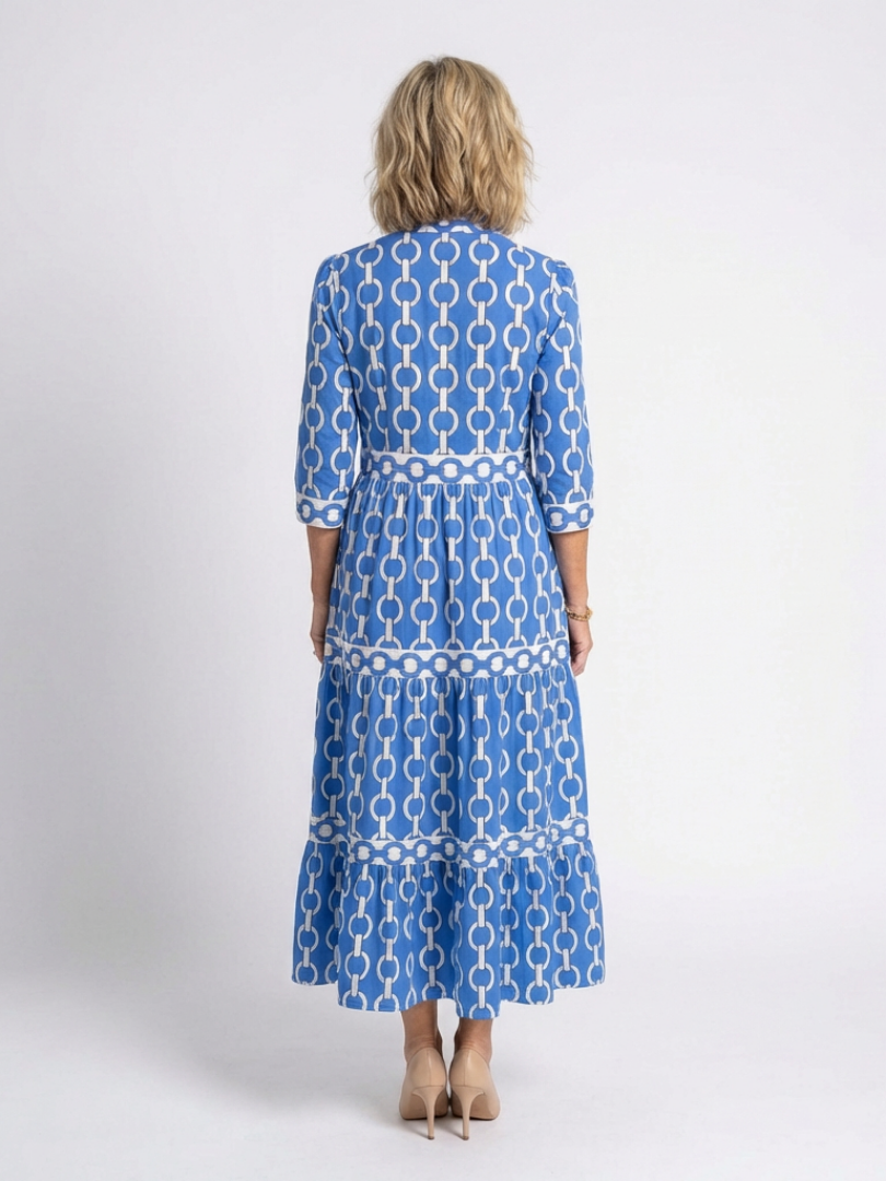 Ella | Midikleid mit Kettenmuster