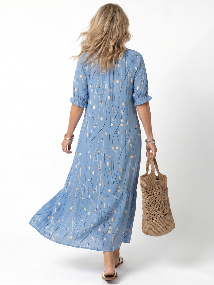 Ines | Florales Midikleid