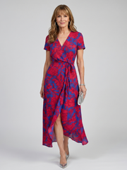 Lotte Wickelmidikleid Blumenmuster – Ansicht 01
