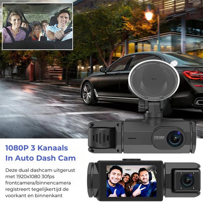 3 Lens Auto Dvr Dash Cam